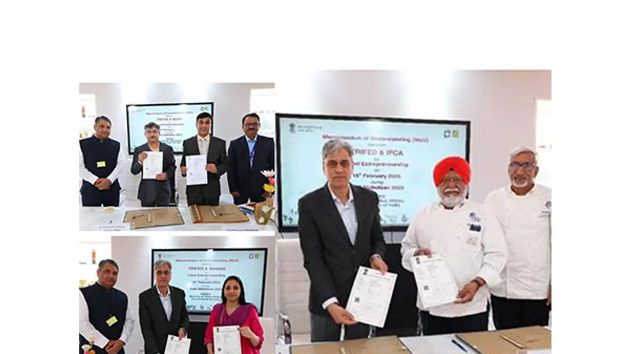 Aadi Mahotsav: MoUs signed to boost livelihood opportunities for tribal communities