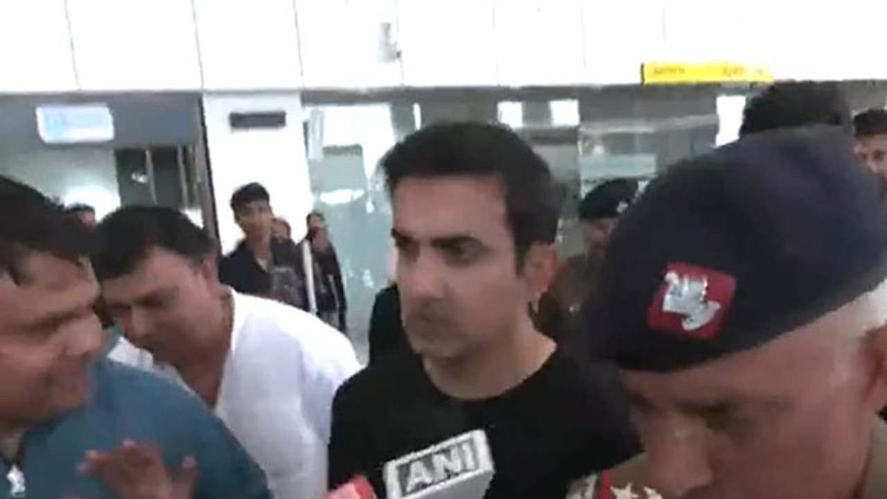 Team India head coach Gautam Gambhir arrives in Dehradun for Rishabh Pant sister's wedding (WATCH) Team India head coach Gautam Gambhir arrives in Dehradun for Rishabh Pant sister's wedding (WATCH)