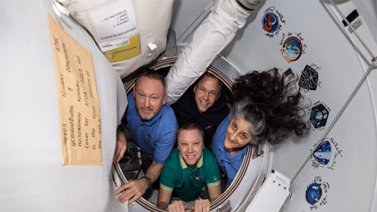 NASA astronauts Sunita Williams, Butch Wilmore, along with Nick Hague and Russian cosmonaut Aleksandr Gorbunov will return to Earth (Image Credit: X/@Commercial_Crew)