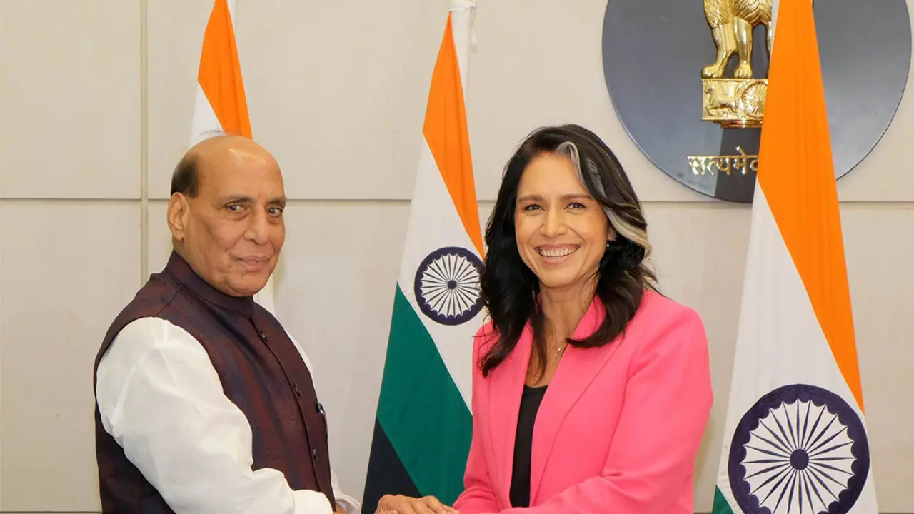 Rajnath Singh urges US Intelligence chief Tulsi Gabbard to act against Khalistani group SFJ