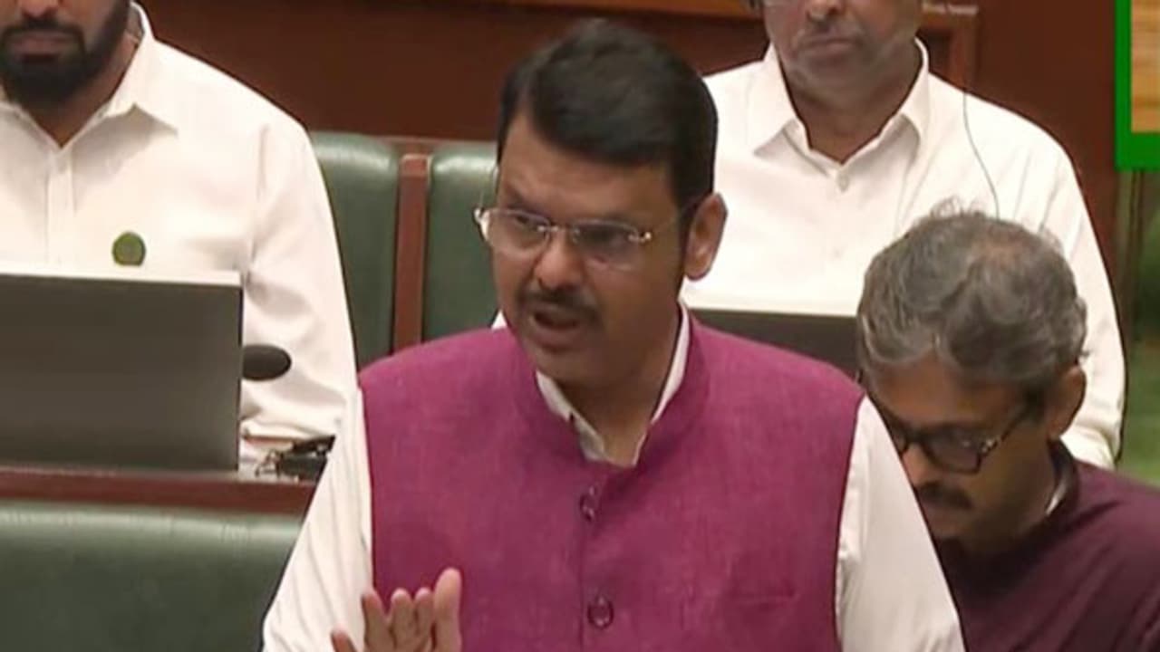Maharashtra CM Devendra Fadnavis speaking in assembly (Photo/ANI)