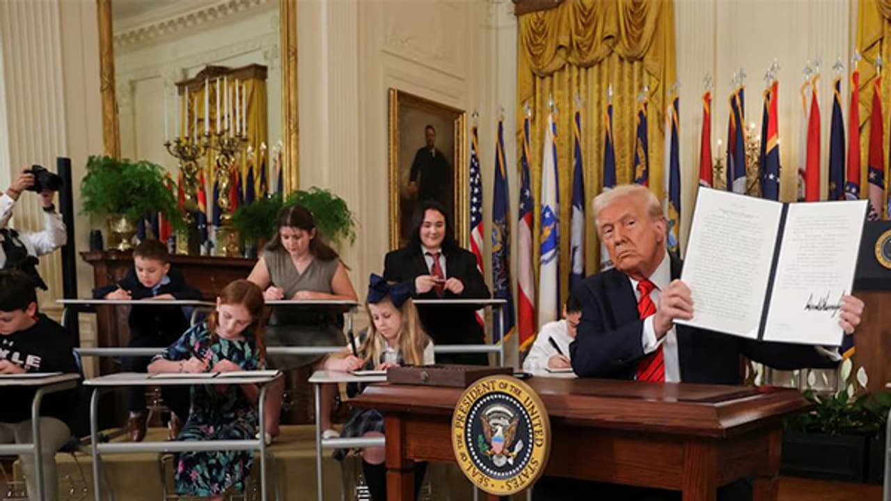 Trump signs executive order to shut down Education Department, says essential programs will be preserved