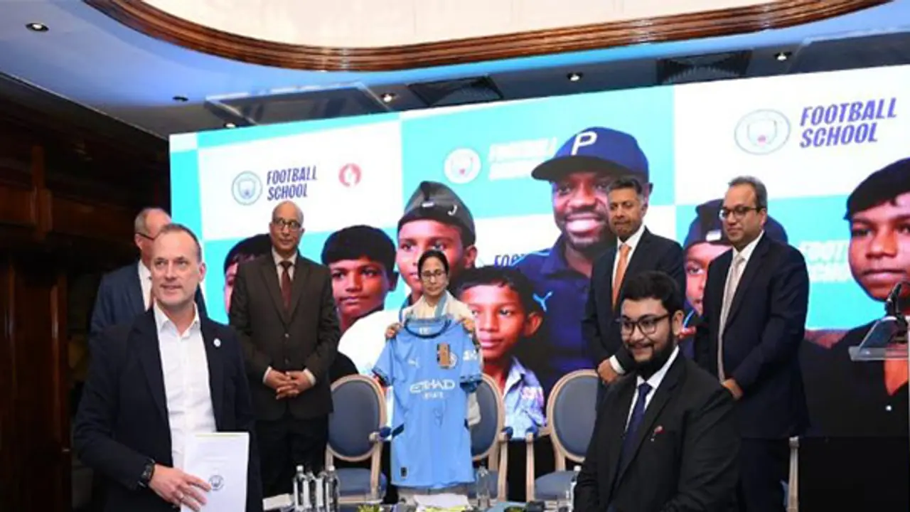 Mamata Banerjee says Manchester City signed MoU to establish football school in Kolkata Mamata Banerjee says Manchester City signed MoU to establish football school in Kolkata