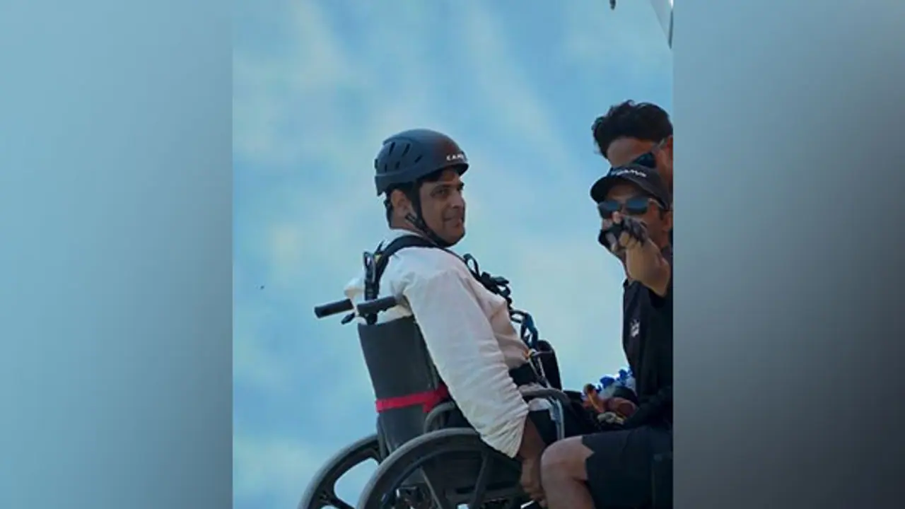 'No odds, no fear can stop willpower': Gautam Adani hails employee's bungee jump on wheelchair (WATCH)
