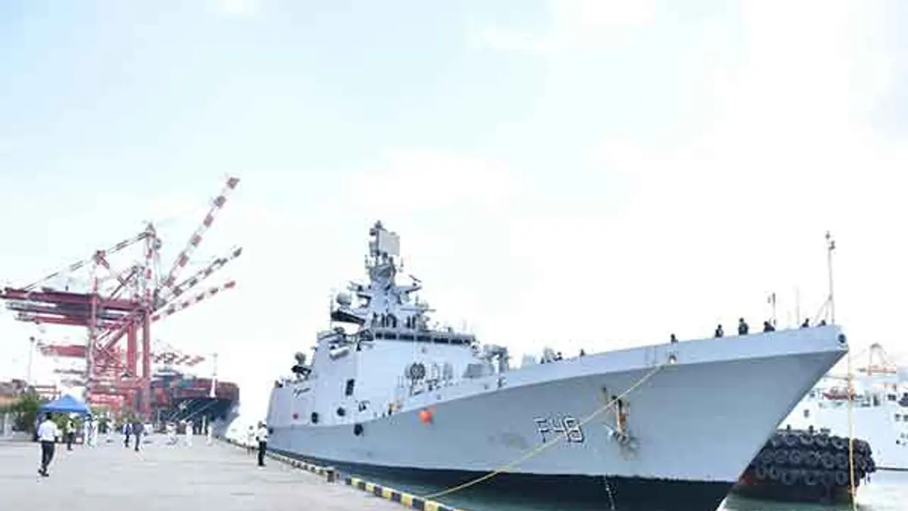 INS Sahyadri docks in Colombo, strengthening India Sri Lanka maritime cooperation