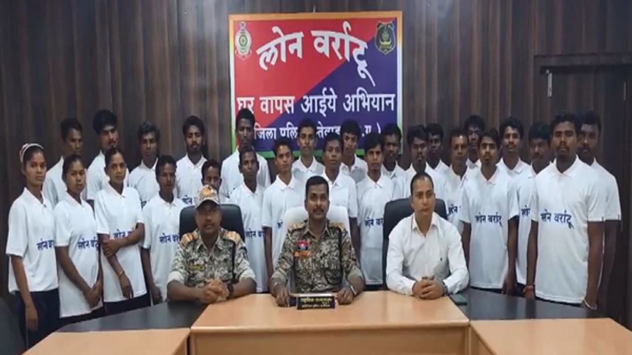 26 Maoists, including 3 with bounties, surrender in Chhattisgarh’s Dantewada (Photo/ANI)