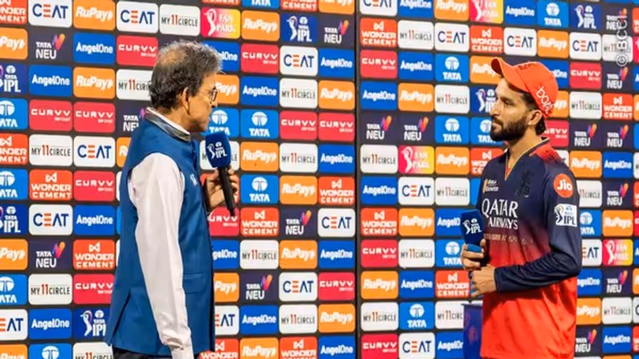 Harsha Bhogle (L) and Rajat Patidar (R) (Photo: IPL)