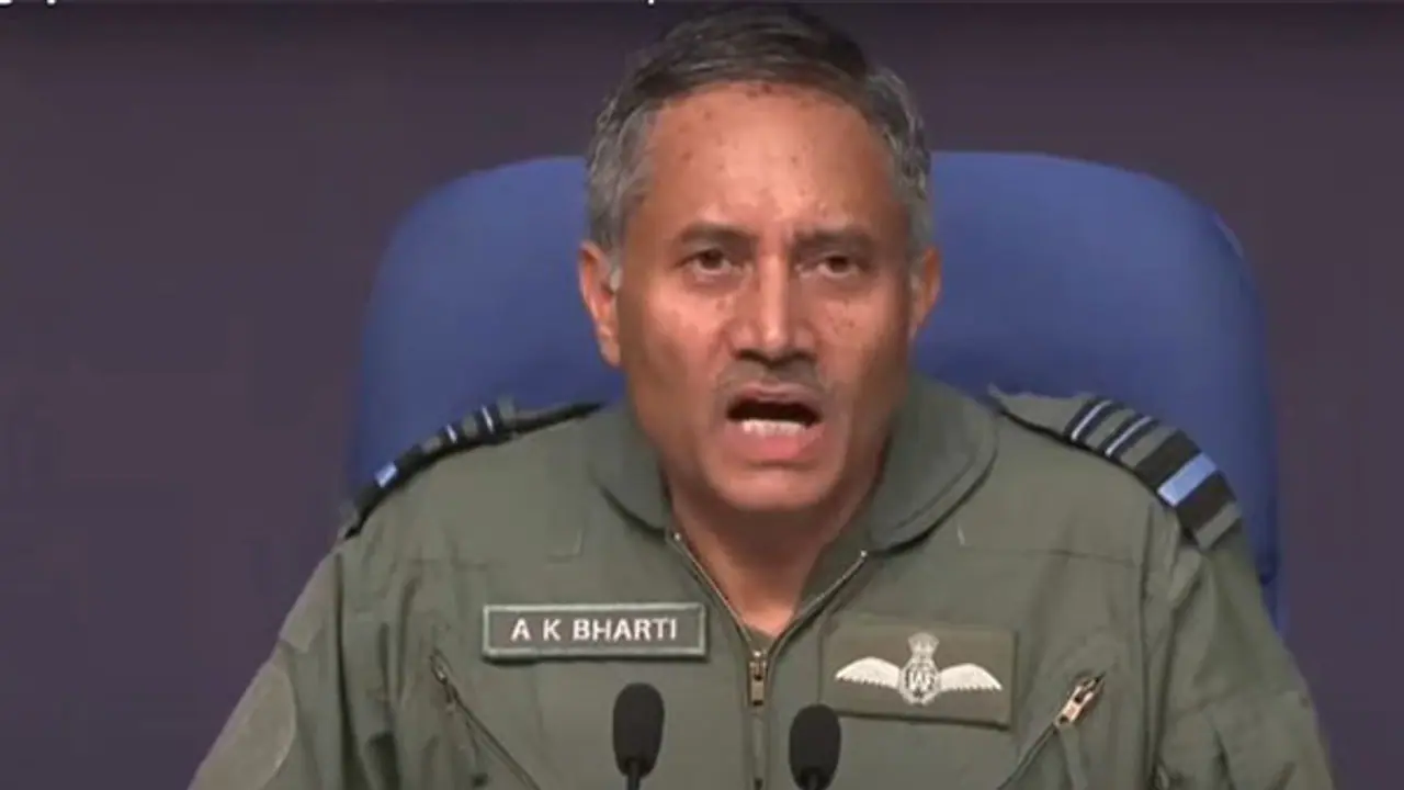 Director General Air Operations Air Marshal AK Bharti. (Photo/MEAYoutube)