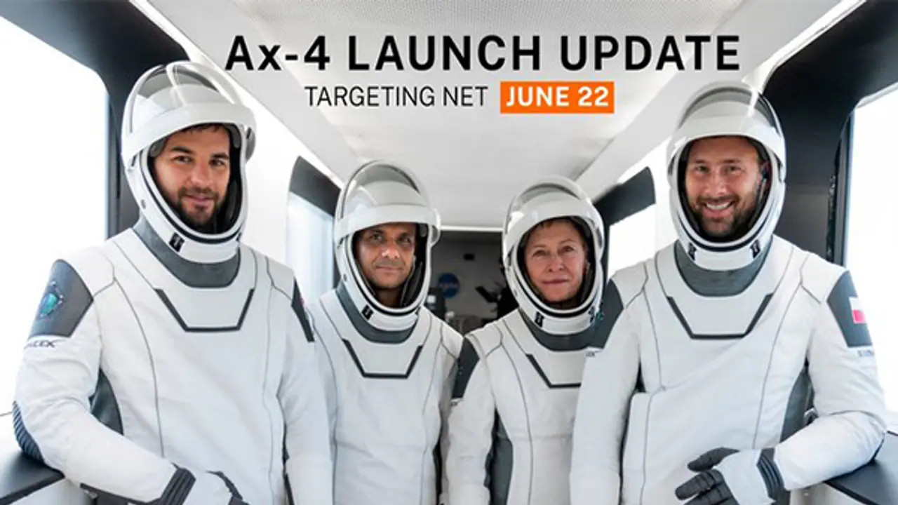 Crew of Axiom-4 mission (Photo/@Axiom_Space)