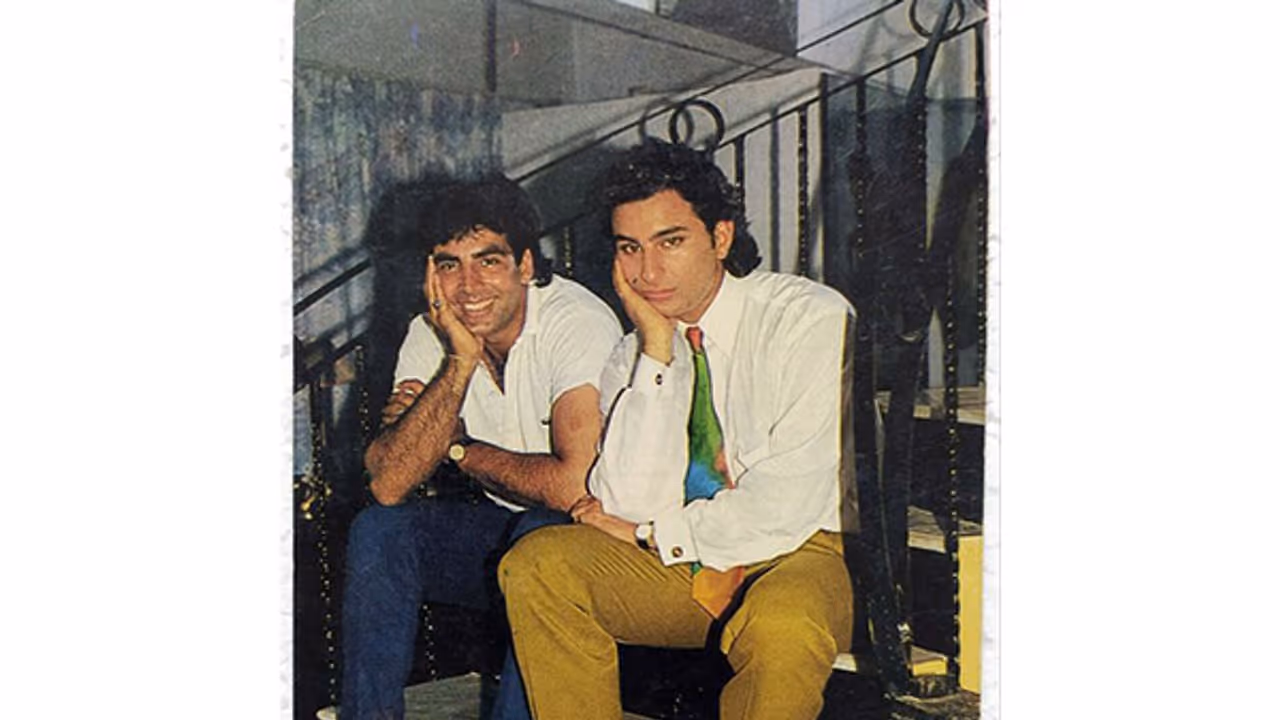 Old image of Saif Ali Khan and Akshay Kumar (Image source: X)