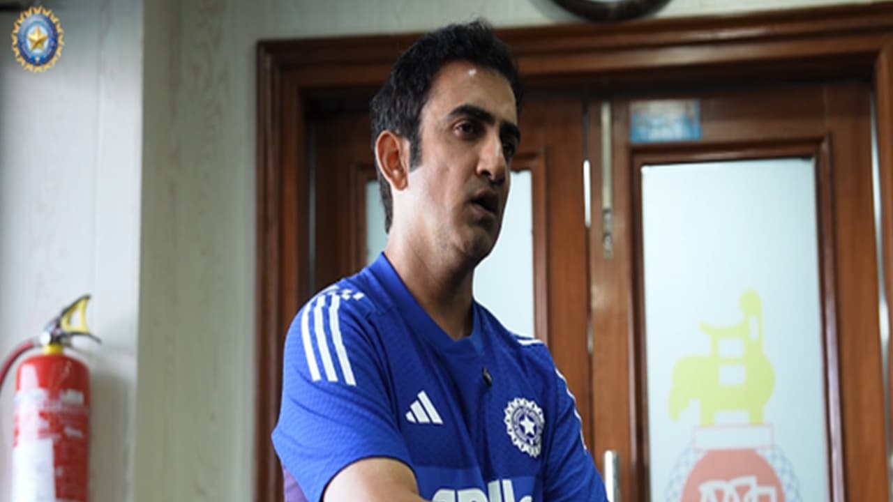 Gautam Gambhir in WI's dressing room (Photo: BCCI)