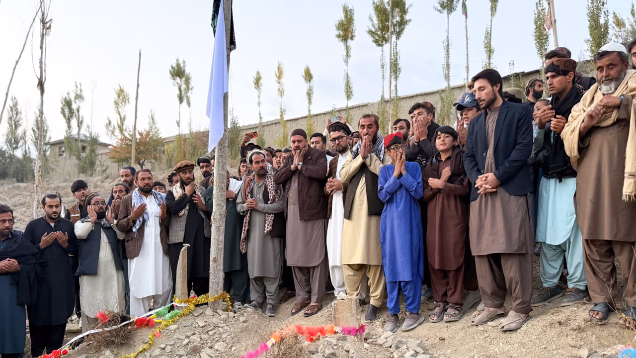 Afghanistan players and cricket officials in Paktika. (Photo: @ACBofficials) Afghanistan players and cricket officials in Paktika. (Photo: @ACBofficials)
