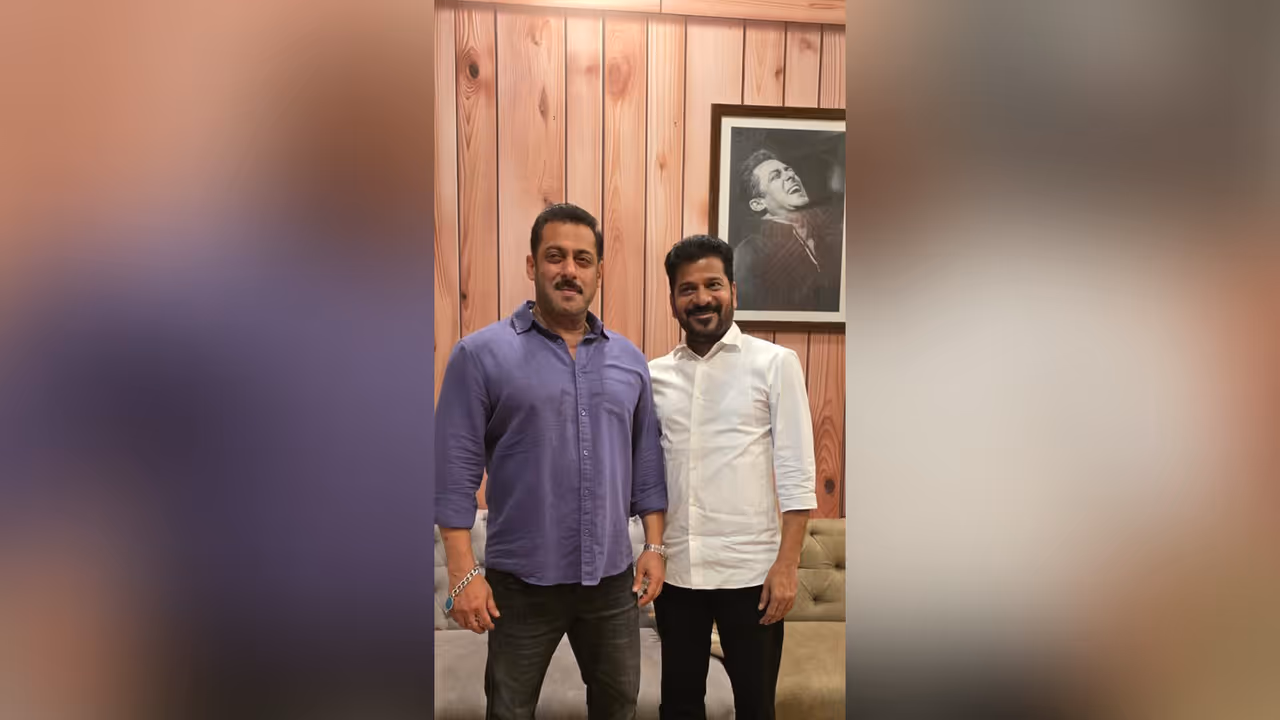 Salman Khan, Telangana CM Revanth Reddy (Image source: Telangana CMO)