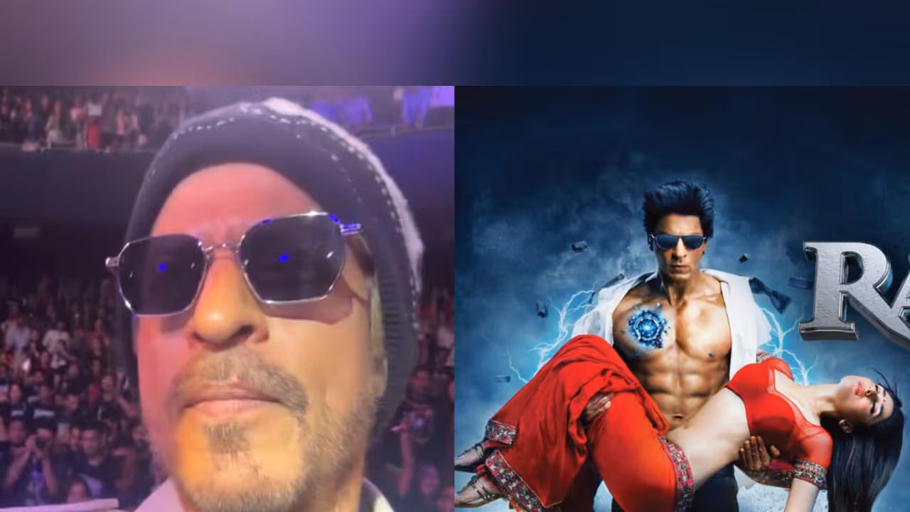 Srk (L) Ra. One poster (R) (Photo/Instagram@iamsrk/Amazon Prime)