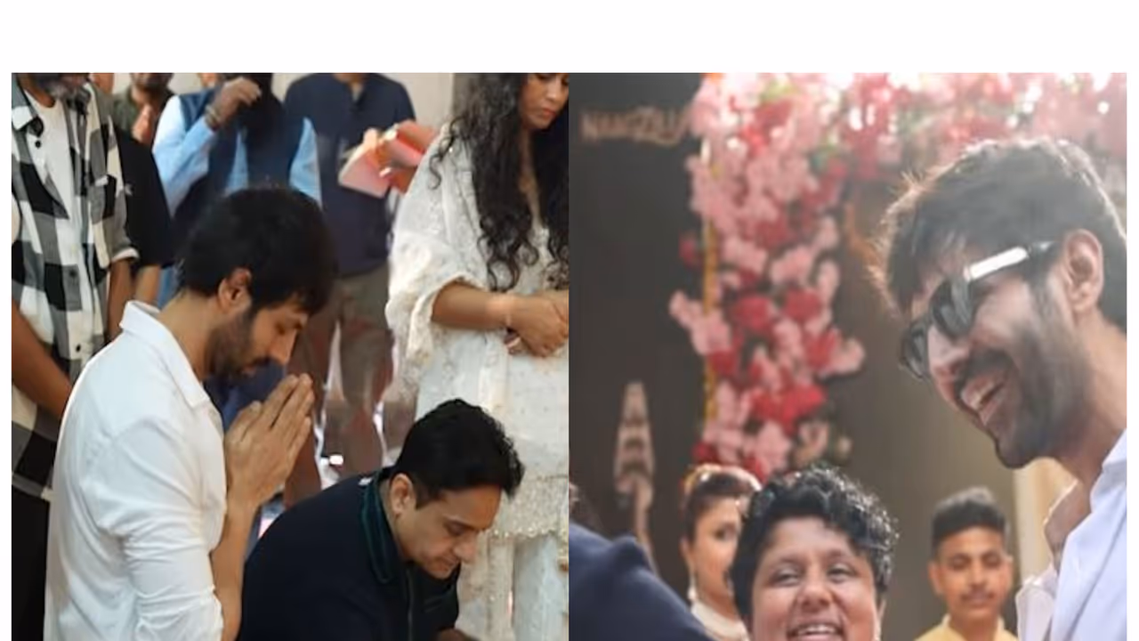 Kartik Aaryan on Day of 'Naagzilla' (Photo/Instagram@mahaveerjainfilms)