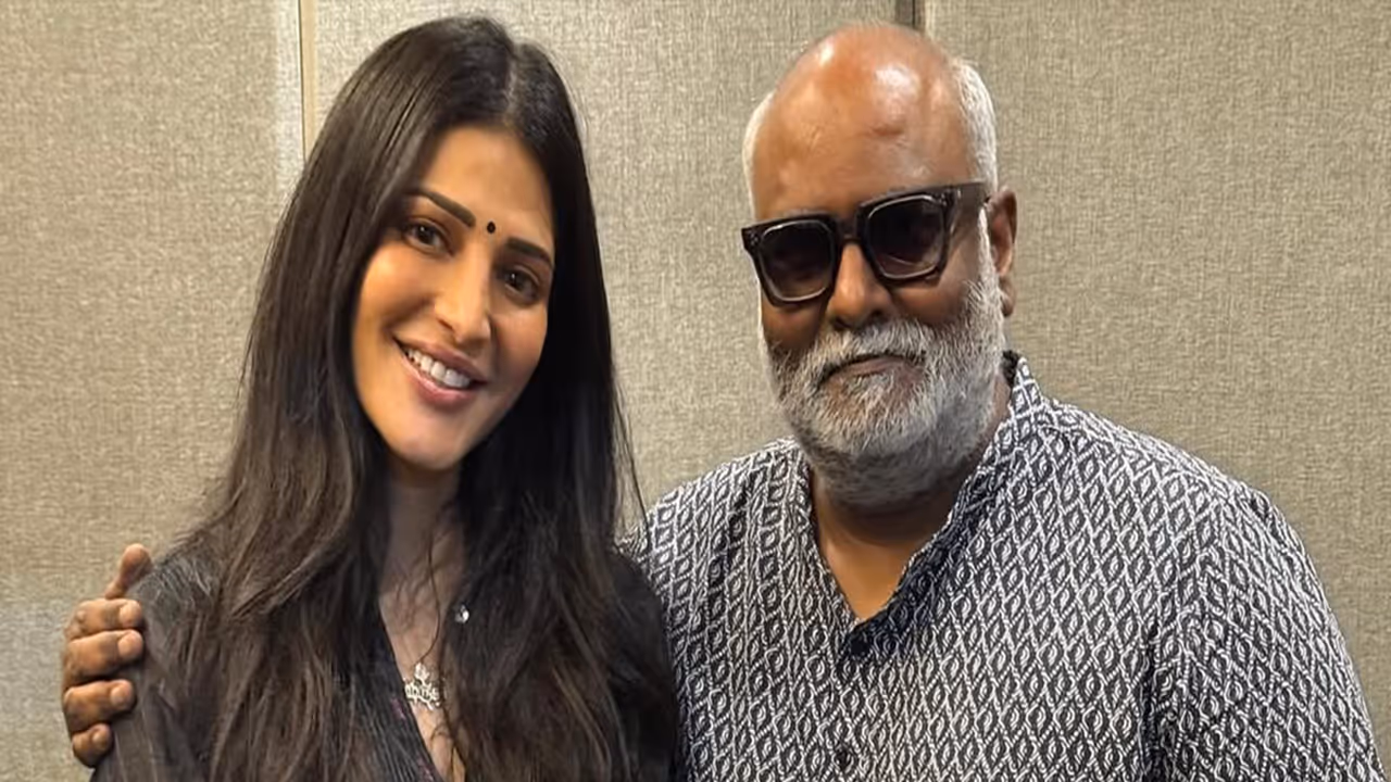 Shruti Haasan and MM Keeravani (Photo/Instagram/@shrutzhaasan)