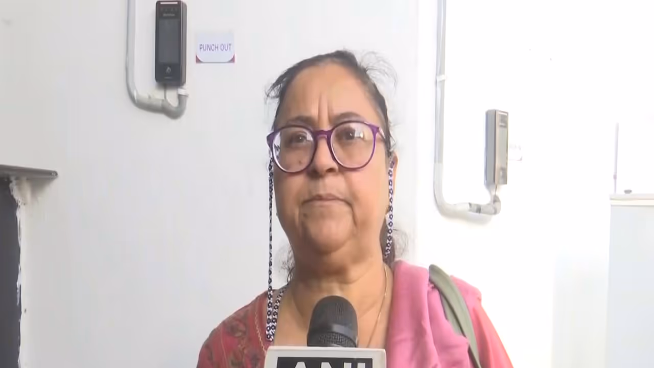 A passenger stranded at Guwahati Airport (Photo/ANI)