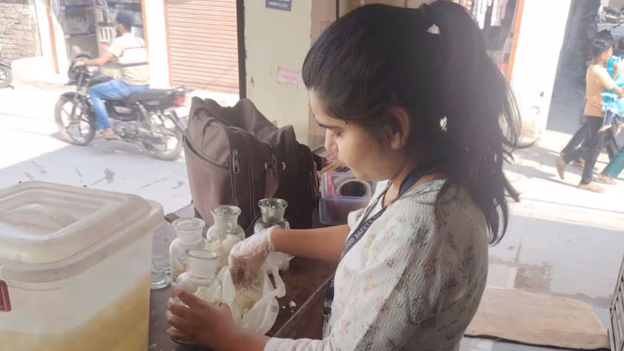 Sweet sample being collected (Photo/ANI) Sweet sample being collected (Photo/ANI)