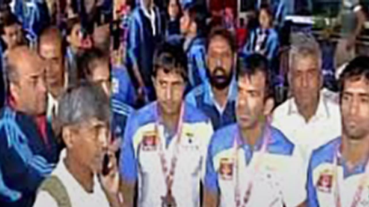 Indian Deaflympics contingent refuse to leave Delhi airport to protest their insult by the government Indian Deaflympics contingent refuse to leave Delhi airport to protest their insult by the government