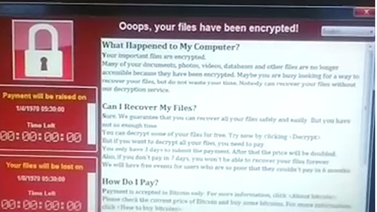 ಕರ್ನಾಟಕಕ್ಕೆ ಕಾಲಿಟ್ಟ ವಾನ್ನಕ್ರೈ ರಾನ್ಸ್ಮ್ವೇರ್ ದಾಳಿ ಕರ್ನಾಟಕಕ್ಕೆ ಕಾಲಿಟ್ಟ ವಾನ್ನಕ್ರೈ ರಾನ್ಸ್ಮ್ವೇರ್ ದಾಳಿ
