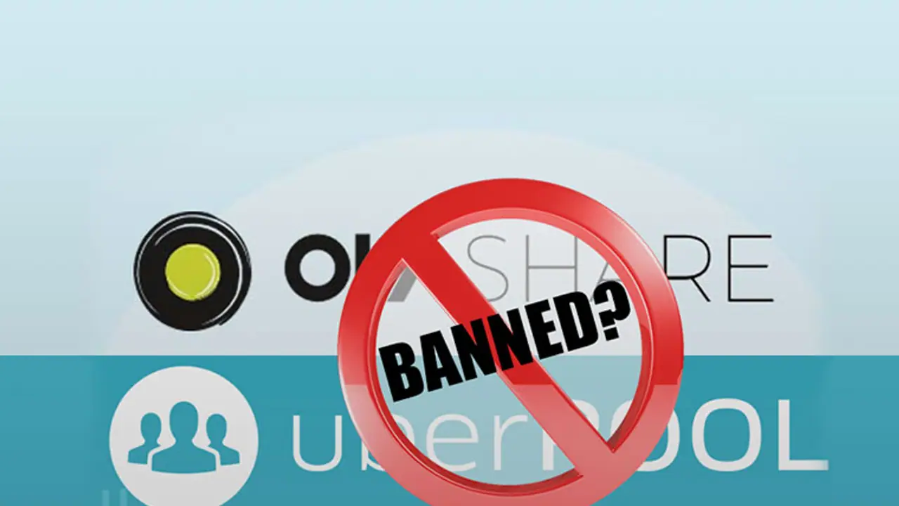 ಕರ್ನಾಟಕದಲ್ಲಿ ಓಲಾ, ಉಬರ್ ಕಾರ್ಪೂಲಿಂಗ್ ನಿಷೇಧಿಸಿದ ಸರ್ಕಾರ! ಕರ್ನಾಟಕದಲ್ಲಿ ಓಲಾ, ಉಬರ್ ಕಾರ್ಪೂಲಿಂಗ್ ನಿಷೇಧಿಸಿದ ಸರ್ಕಾರ!