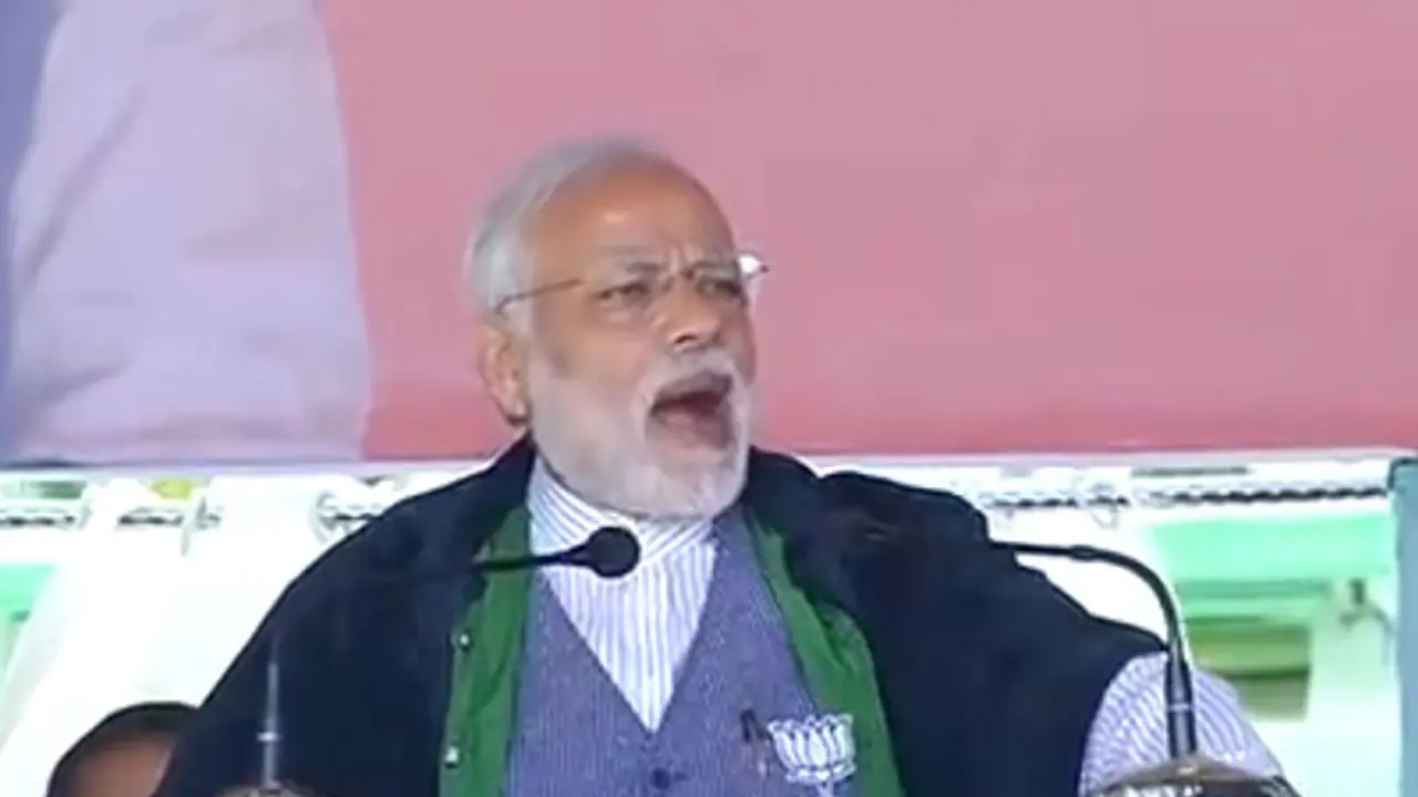 Modi attacks Congress in Manipur rally, promises to end economic blockade Modi attacks Congress in Manipur rally, promises to end economic blockade