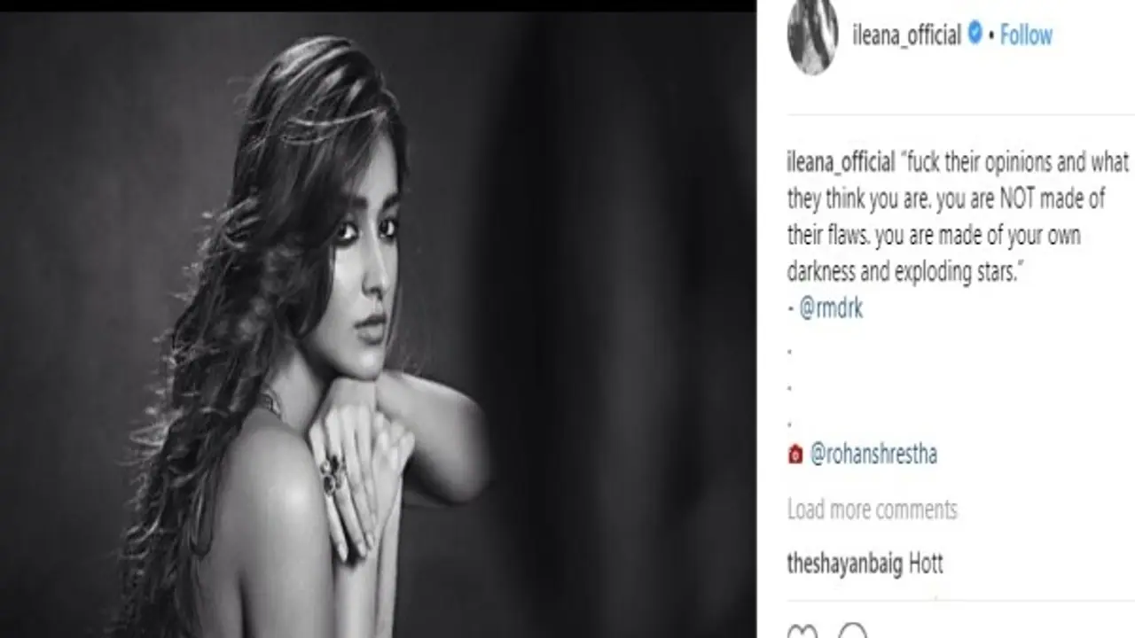 நிர்வாண போட்டோவை வெளியிட்ட இலியானா! அப்படித்தான் வெளியிடுவேன் என்றும் ரசிகர்களுக்கு பதிலடி! நிர்வாண போட்டோவை வெளியிட்ட இலியானா! அப்படித்தான் வெளியிடுவேன் என்றும் ரசிகர்களுக்கு பதிலடி!