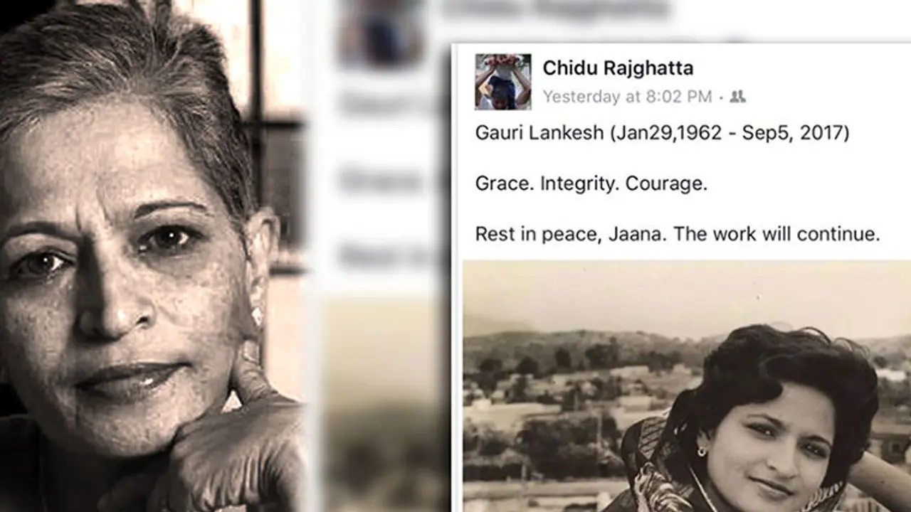 This is how Gauri Lankesh's ex husband Chidananda Rajaghatta reacted to the murder