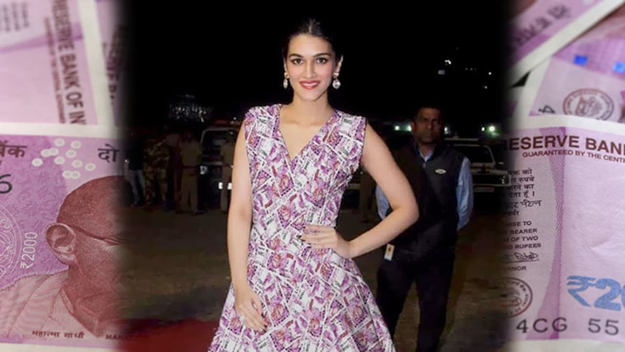 Here's the truth behind Kriti Sanon's Rs 2000 note dress Here's the truth behind Kriti Sanon's Rs 2000 note dress