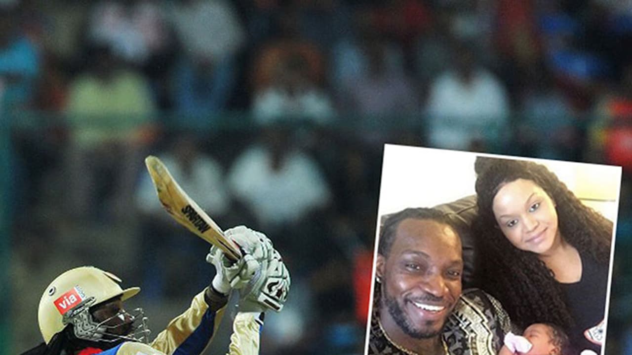Chris Gayle posts first picture of baby 'Blush' online Chris Gayle posts first picture of baby 'Blush' online