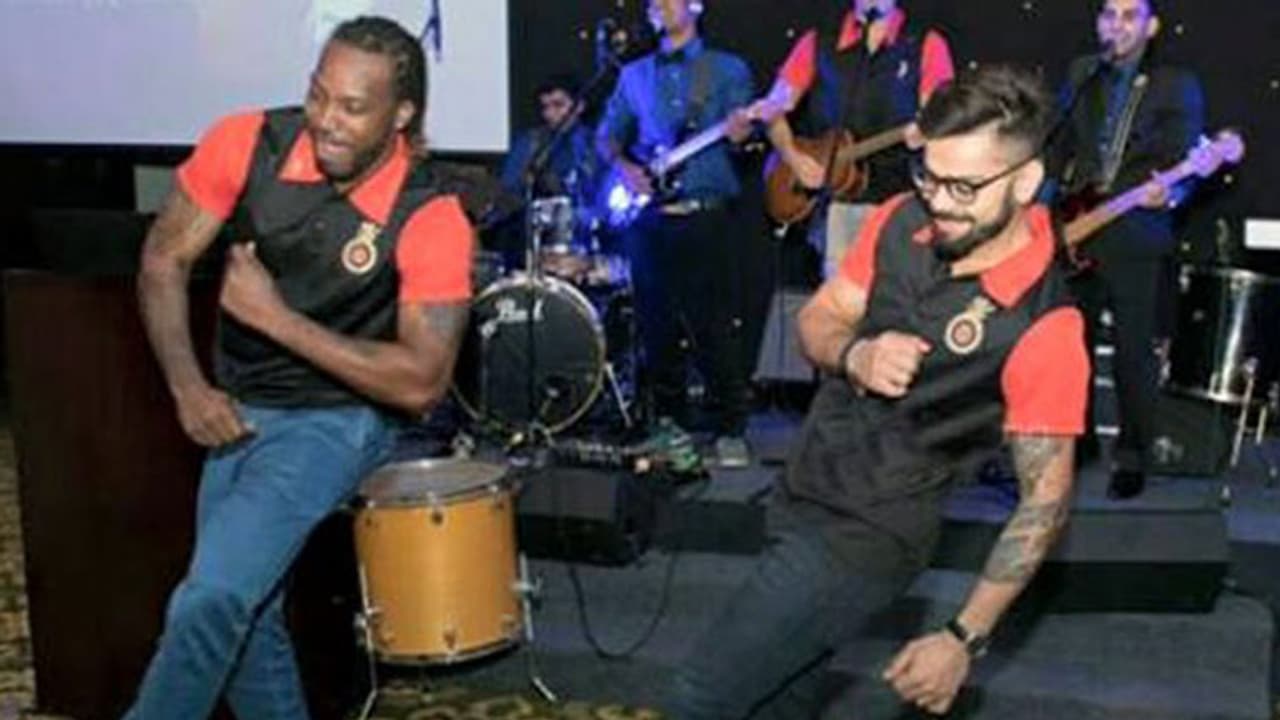 Video: Kohli and Gayle shake a leg Video: Kohli and Gayle shake a leg