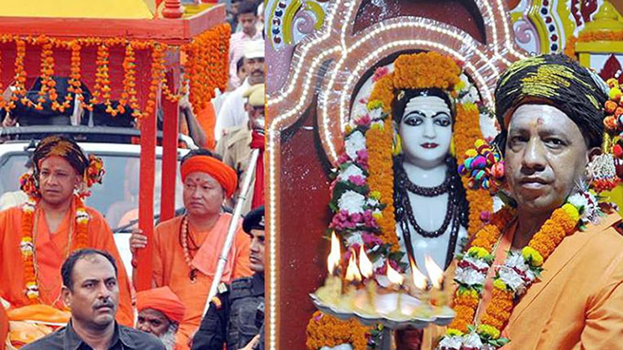 CM Yogi Adityanath doubles up as Gorakhnath temple's mahant, performs pujas