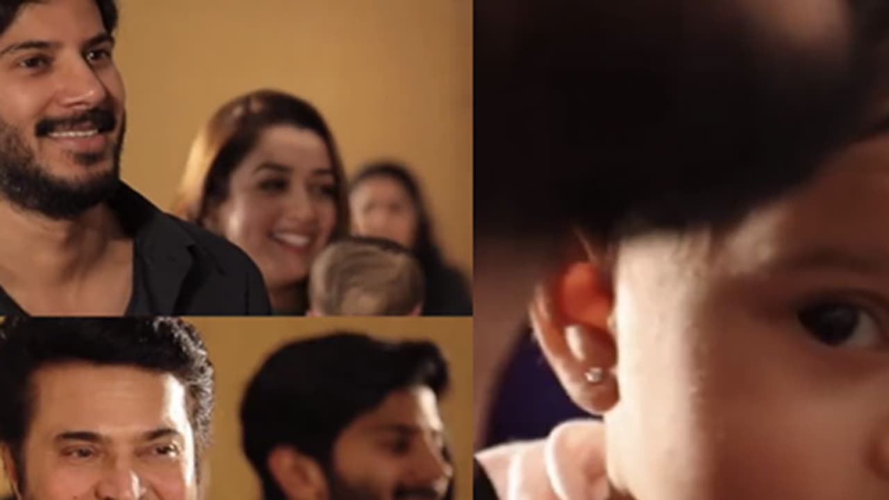 ക്യാമറയിലേക്ക് നോക്കി ദുല്‍ഖറിന്‍റെ കുട്ടി മറിയം: വീഡിയോ കാണാം