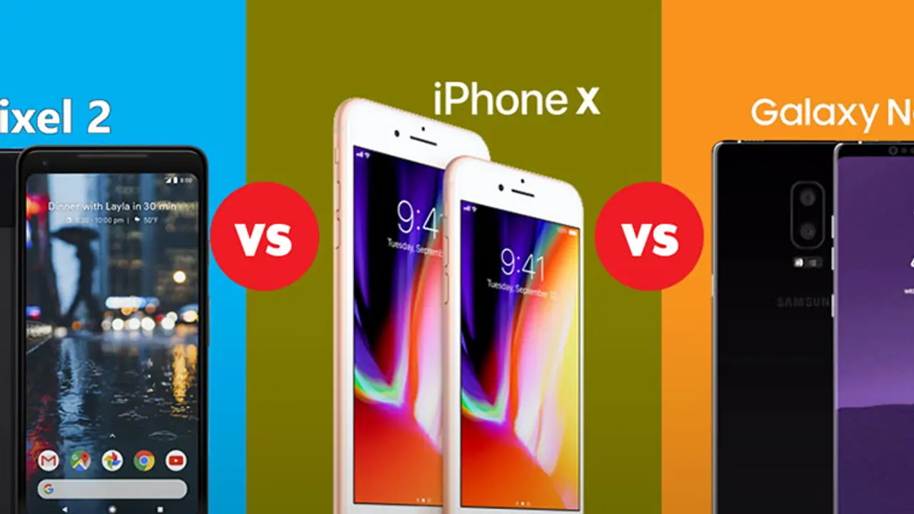 Google Pixel 2 XL vs iPhone X vs Note 8: Which one you should buy?