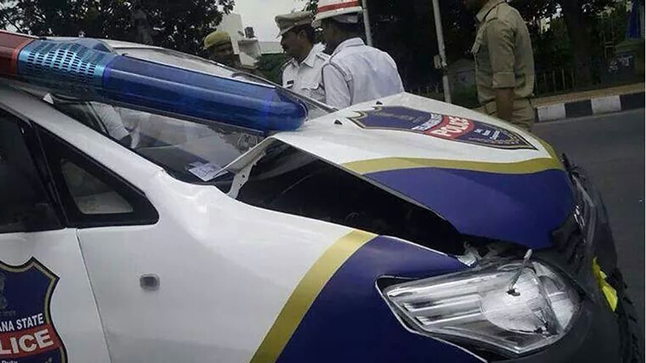 Telangana SP's van mows down 65 year old woman Telangana SP's van mows down 65 year old woman