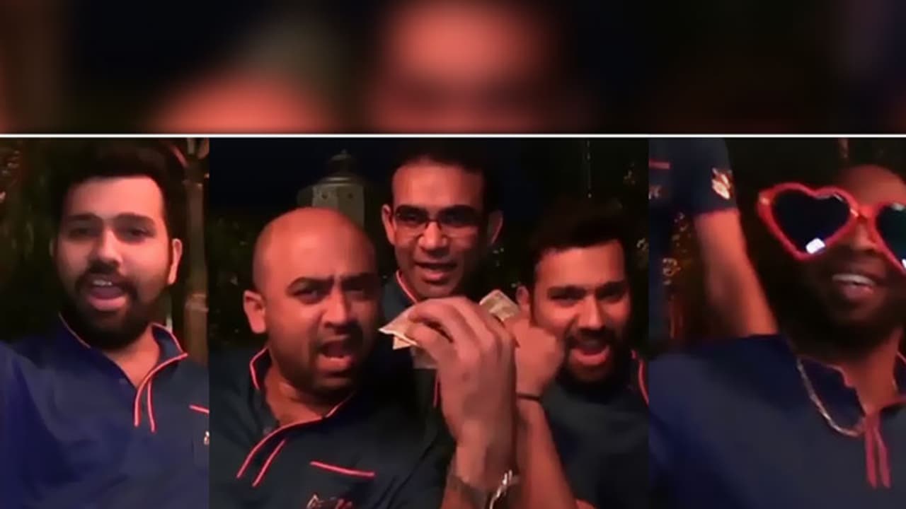 MI viral video: Rohit, Pollard & others dance to 'Tonight's gonna be a good night' MI viral video: Rohit, Pollard & others dance to 'Tonight's gonna be a good night'