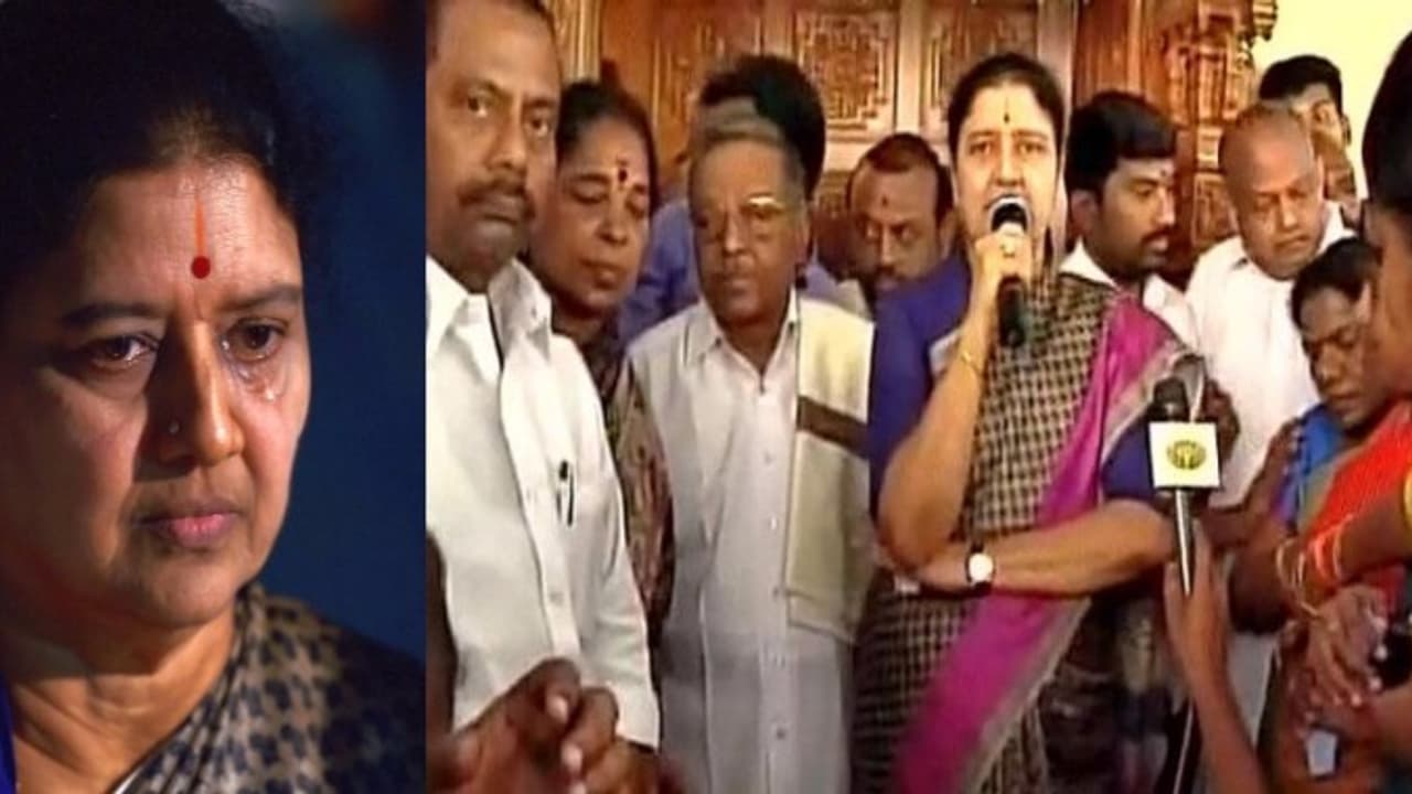 யாரும் அழவேண்டாம் எங்கிருந்தாலும் உங்களைப்பற்றித்தான் சிந்திப்பேன் சசிகலா உருக்கம் யாரும் அழவேண்டாம் எங்கிருந்தாலும் உங்களைப்பற்றித்தான் சிந்திப்பேன் சசிகலா உருக்கம்