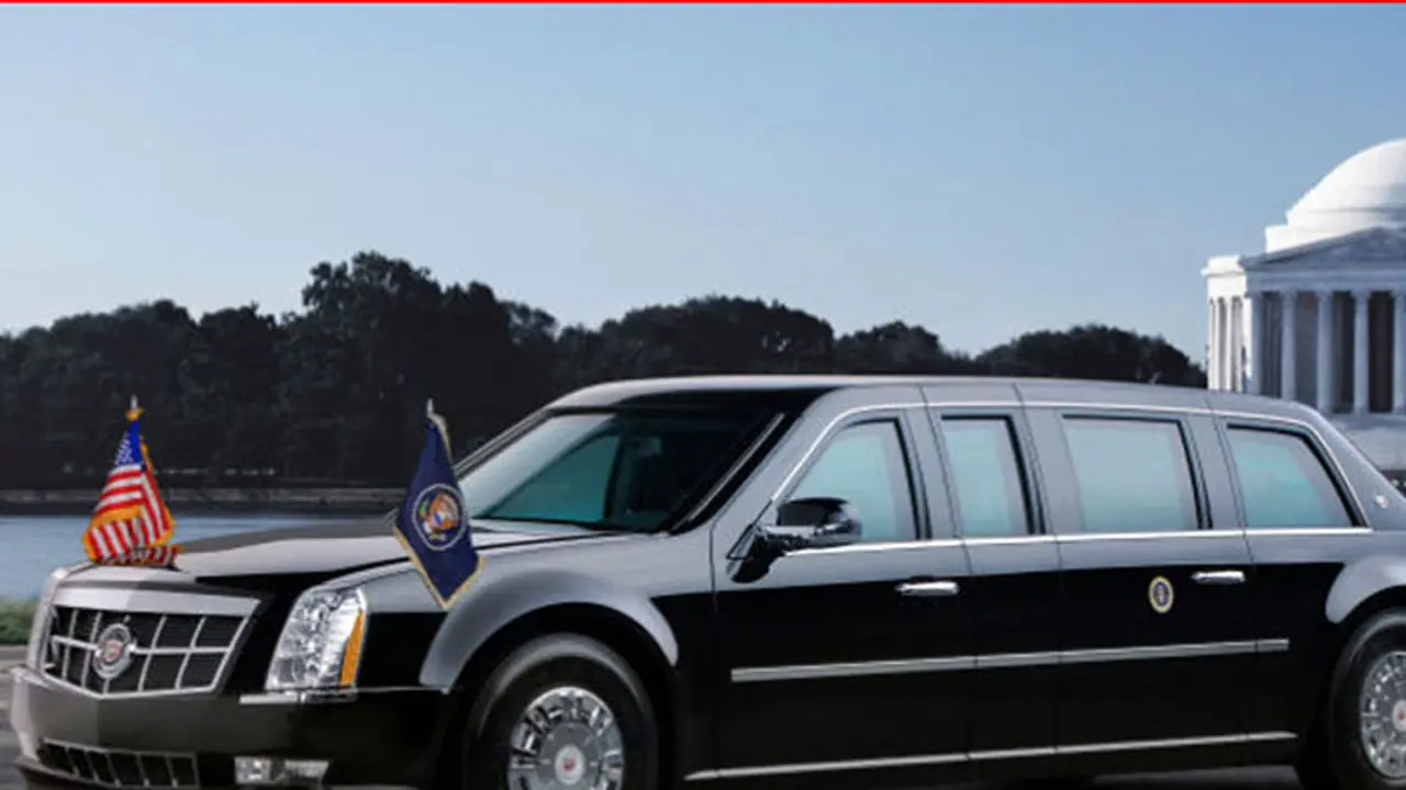 Cadillac limousine car for american president Cadillac limousine car for american president