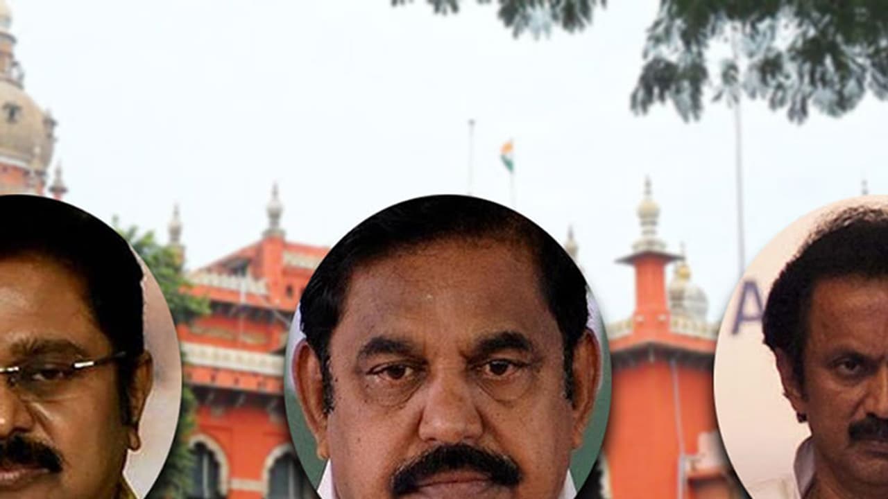AIADMK Crisis: Madras HC to hear petitions against the 18 rebel MLAs disqualification, Stalin eager about verdict AIADMK Crisis: Madras HC to hear petitions against the 18 rebel MLAs disqualification, Stalin eager about verdict