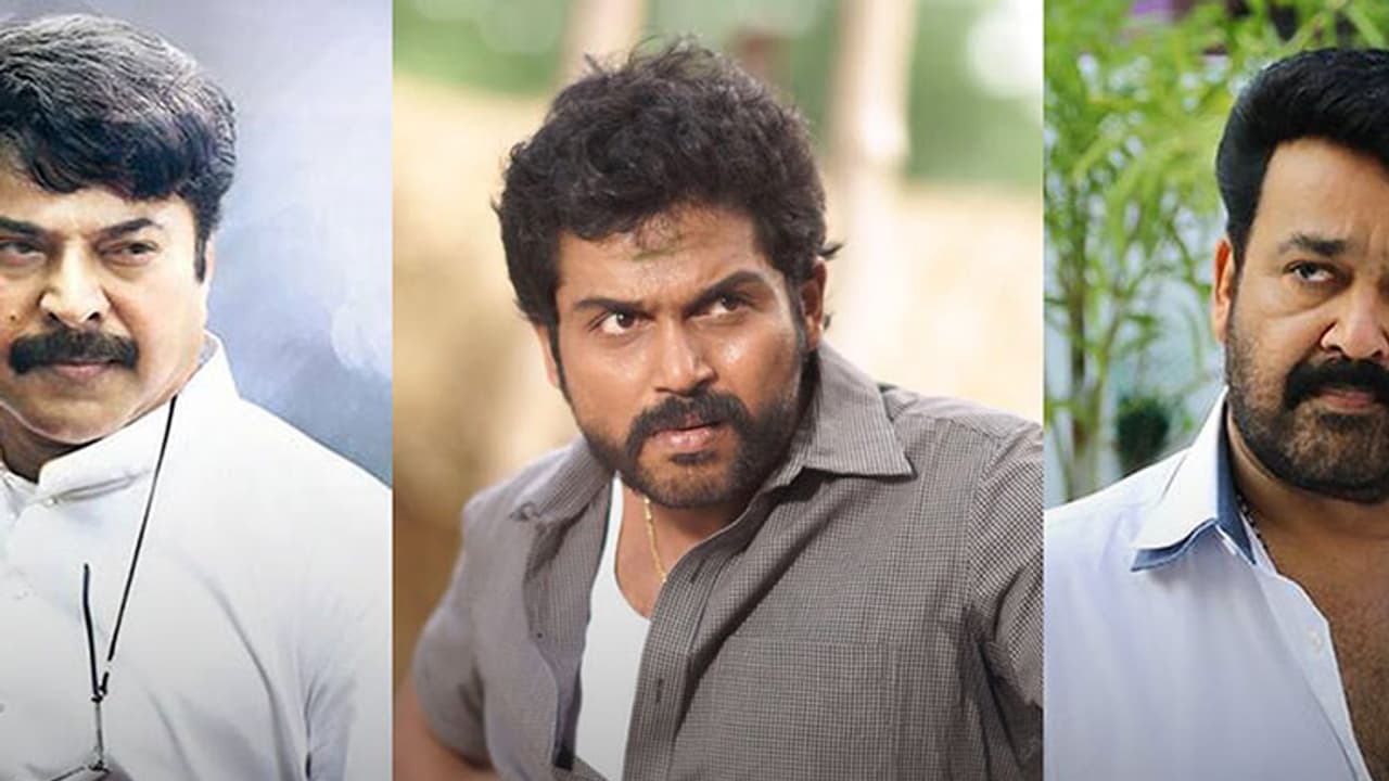 Check out what Karthi talks about Mammootty and Mohanlal! Check out what Karthi talks about Mammootty and Mohanlal!