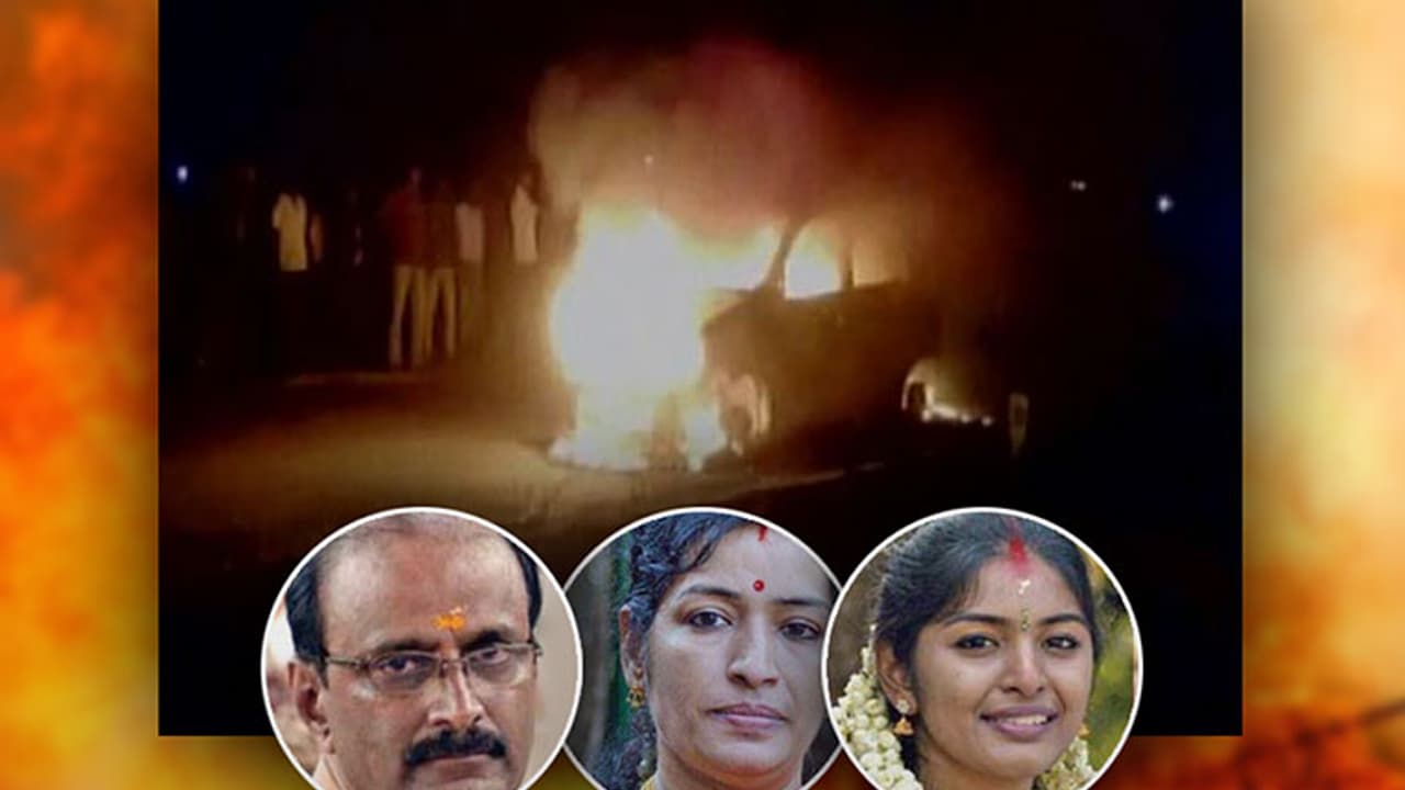 Kerala family charred to death after car catches fire during Mahabalipuram trip Kerala family charred to death after car catches fire during Mahabalipuram trip