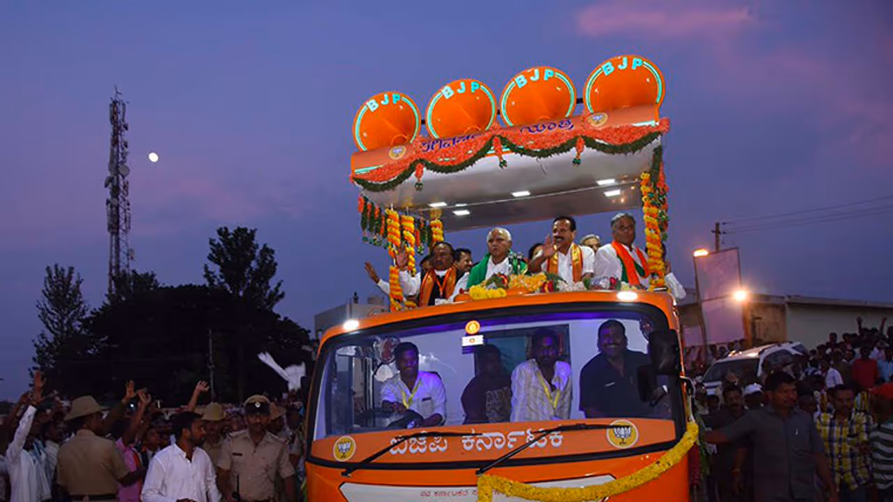 Ananath Kumar Hegde declares BJP to power under Bhagavadhvaj Ananath Kumar Hegde declares BJP to power under Bhagavadhvaj