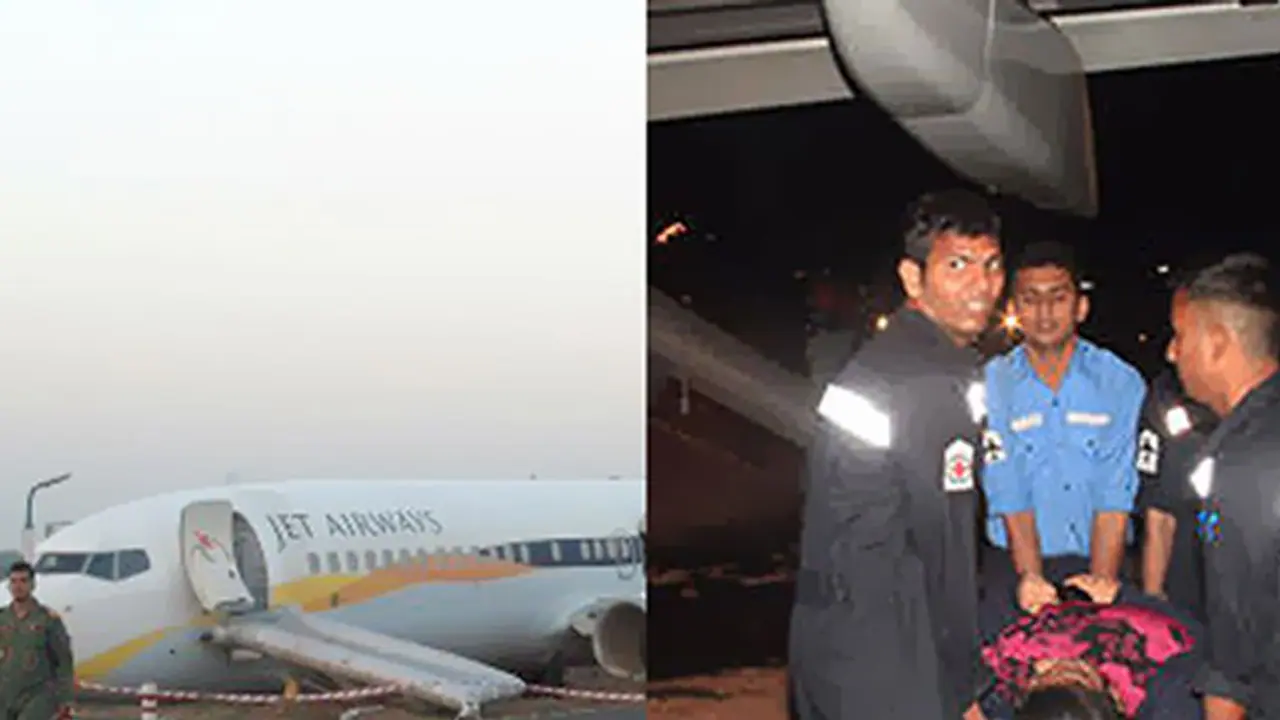 Watch: Jet Airways Mumbai bound flight spins off Goa airport runway Watch: Jet Airways Mumbai bound flight spins off Goa airport runway