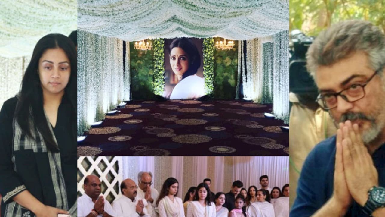 In Pics: South Indian stars pay their tributes to Sridevi, meet Boney Kapoor, Jhanvi In Pics: South Indian stars pay their tributes to Sridevi, meet Boney Kapoor, Jhanvi
