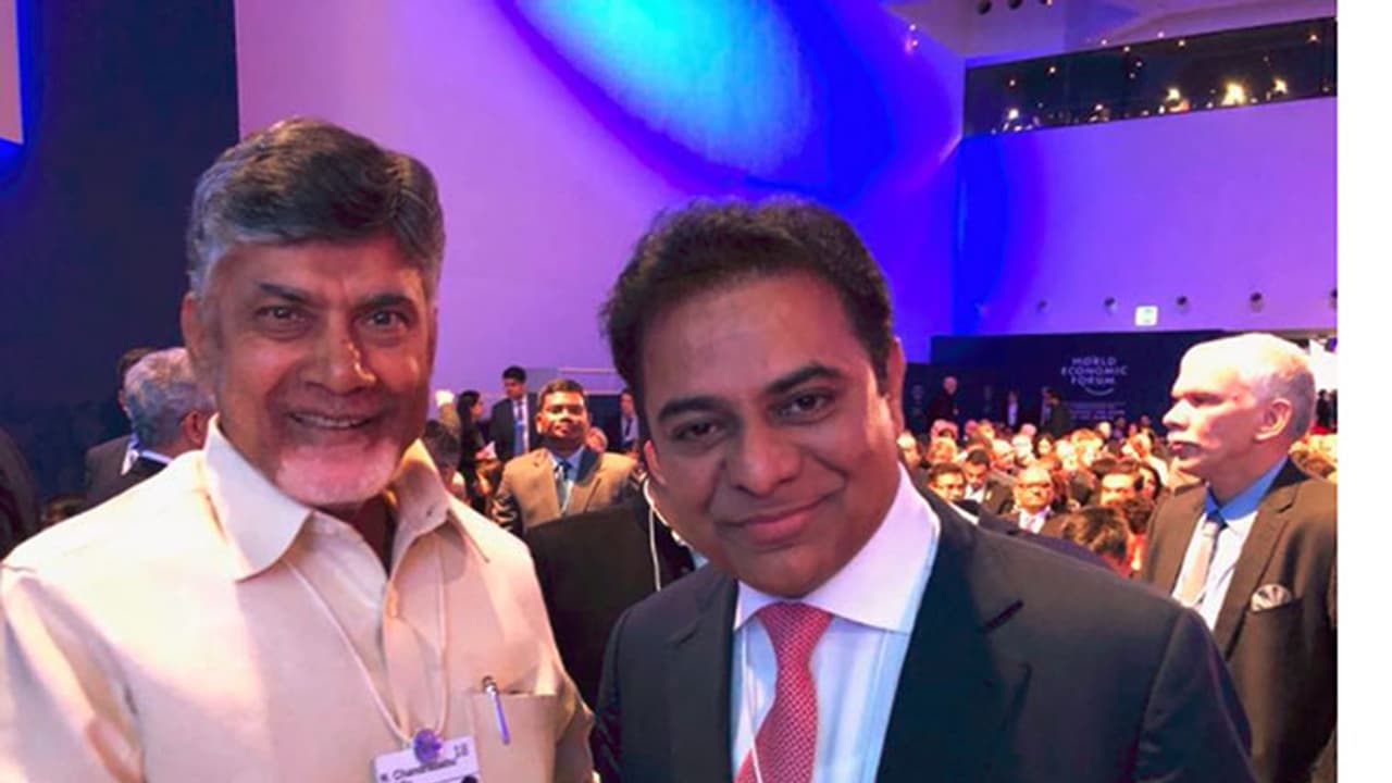 చంద్రబాబు కెటిఆర్ భేటీ..ఎక్కడో తెలుసా ? చంద్రబాబు కెటిఆర్ భేటీ..ఎక్కడో తెలుసా ?