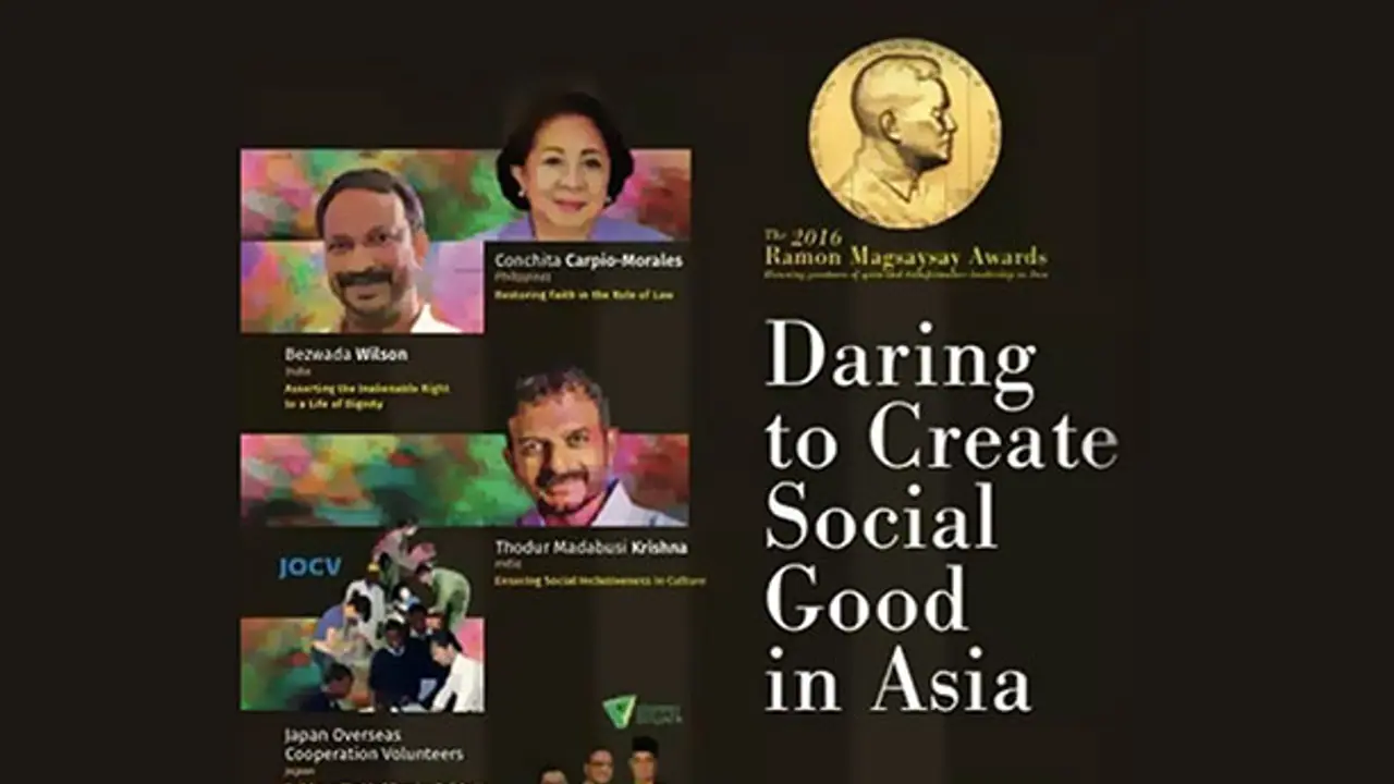 Bezwada Wilson, TM Krishna win 2016 Magsaysay Award Bezwada Wilson, TM Krishna win 2016 Magsaysay Award