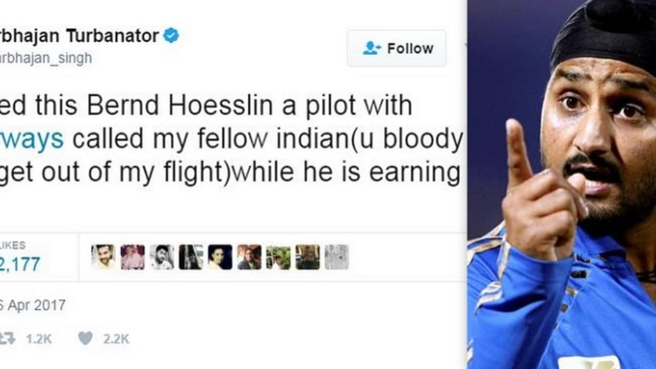 "இந்தியர்களை முட்டாள்கள் என்று கூறிய விமானி" கொதித்தெழுந்த ஹர்பஜன் சிங்