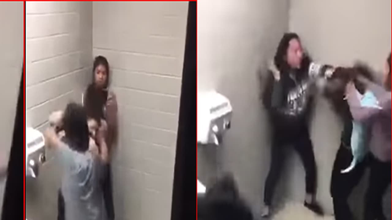 (ವಿಡಿಯೋ)ನಾರಿ ಮುನಿದರೆ ಮಾರಿ...! ಟಾಯ್ಲೆಟ್'ನಲ್ಲೇ ಬಡಿದಾಡಿಕೊಂಡ ಯುವತಿಯರು! (ವಿಡಿಯೋ)ನಾರಿ ಮುನಿದರೆ ಮಾರಿ...! ಟಾಯ್ಲೆಟ್'ನಲ್ಲೇ ಬಡಿದಾಡಿಕೊಂಡ ಯುವತಿಯರು!