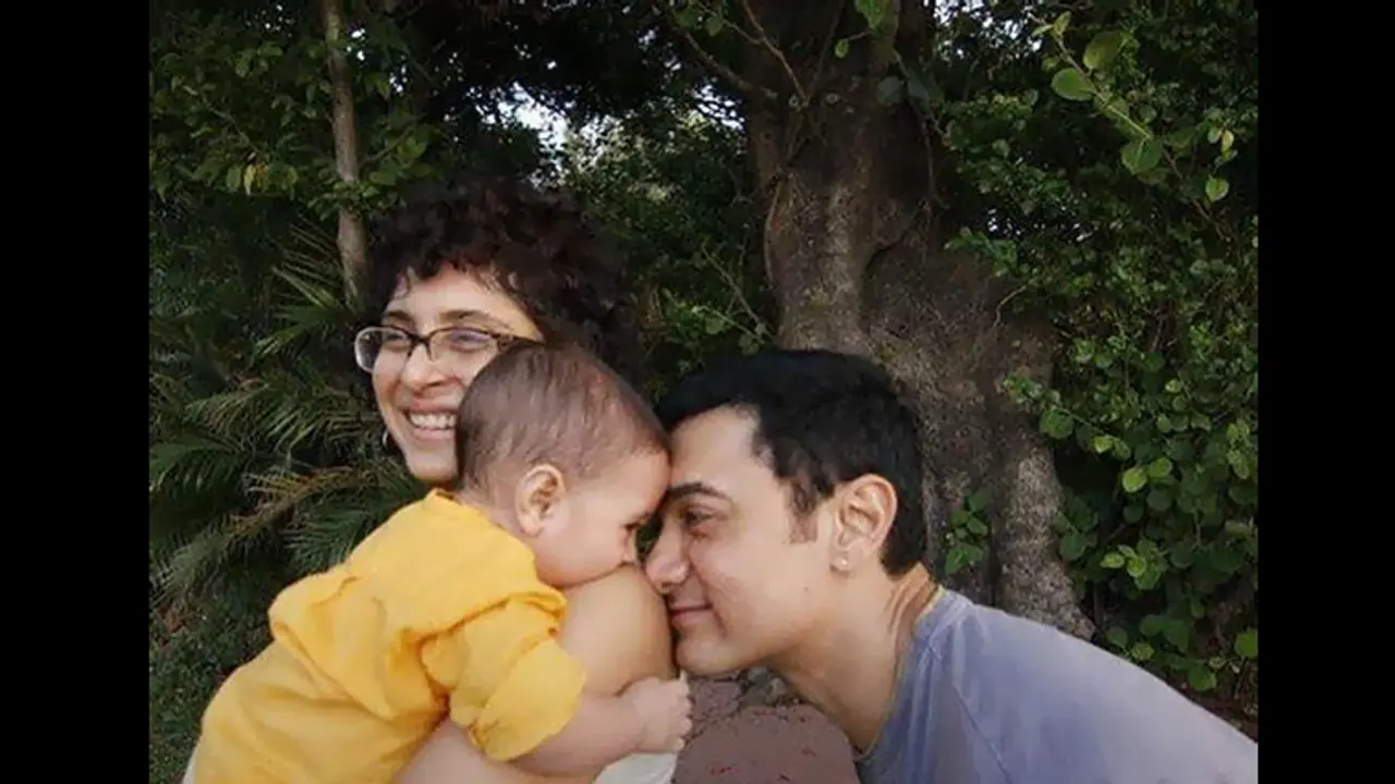 Doting father Aamir Khan's candid moments with son Azad will make your day Doting father Aamir Khan's candid moments with son Azad will make your day