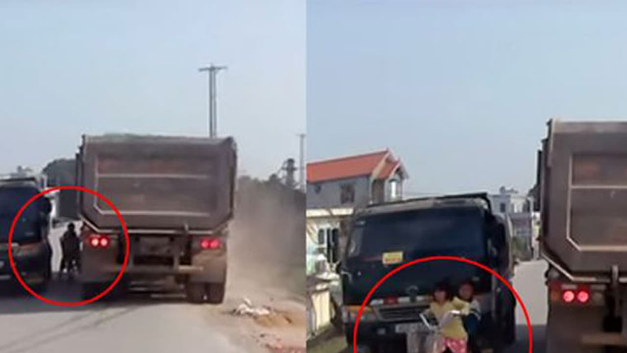 ട്രക്കിനിടയില് നിന്നും ആ കുട്ടികള് രക്ഷപ്പെട്ടത് തലനാരിഴയ്ക്ക്! ട്രക്കിനിടയില് നിന്നും ആ കുട്ടികള് രക്ഷപ്പെട്ടത് തലനാരിഴയ്ക്ക്!